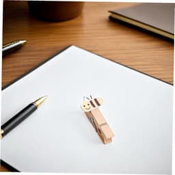 Mini Houten Wasknijpers - Kleine Clips - Knutselen Decoratie - Schattig Bijenontwerp - 100 Stuks - Multicolor — thumbnail 4