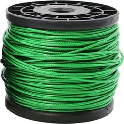 Roestvrij staal kabel - Gecoate waslijn - Kleding drogen - Weerbestendig ontwerp - 2.0mm diameter - Groen — thumbnail 5