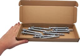 Wigankers M10 - Metalen pluggen boutanker - Metselwerk bevestiging - Beton uitbreidingsanker - 120 mm - Zilver — thumbnail 3