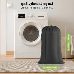 Reiswaszakken Set van 2, 70 x 115 cm, Vouwbare Waszakken voor Kleding, Ideaal voor Camisas, Chaquetas en Jerséis (Zwart) — thumbnail 5