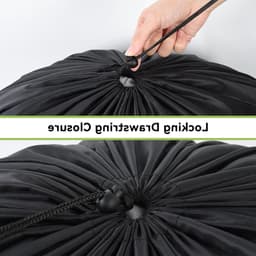 Reiswaszakken Set van 2, 70 x 115 cm, Vouwbare Waszakken voor Kleding, Ideaal voor Camisas, Chaquetas en Jerséis (Zwart) — thumbnail 4