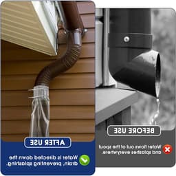 Afvoerslang 10 m voor regenpijpen, tijdelijke slang voor afvoer tot Ø 125 mm inclusief 5 kabelbinders, waterdicht en flexibel — thumbnail 4
