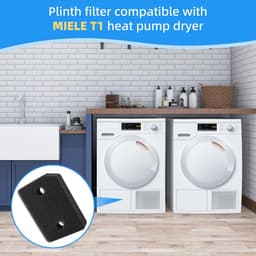 Vervangend plint filter geschikt voor Miele T1-droger - 9164761 Warmtepompdroger - zorgt ervoor dat de droger soepel blijft werken en vrij blijft van pluizenophoping - plintfilter voor warmtepompdroger - 4 stuks — thumbnail 3