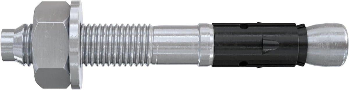 Boutanker Zwaar - Doorsteekanker Staal - Zware Bevestigingen - Hoog Draagvermogen ETA - M12x1.75 Verankeringsdiepte - Zilver — afbeelding 1