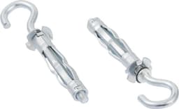 Holle Wandankers - Holle Muur Ankers - Bevestigen van Armaturen - Anti-rotatie Prongs - M4 x 38mm - Zilver — thumbnail 1