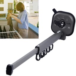 Dailygoody - Intrekbare Wasdroogrek - Ruimtebesparend - Geschikt voor Binnen en Buiten - Sterke Zuignappen - Droogrek voor Badkamer en Balkon — thumbnail 2