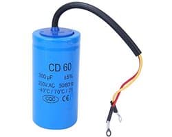 Dailygoody - Run-condensator CD60 - Schakelcondensator 300uf - Geschikt voor huishoudelijke apparaten - 250V - Explosieveilige Accessoires - 40°C/70°C