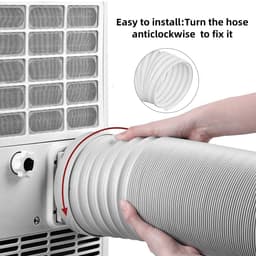 Cosensi- Afvoerslang 150 mm - Flexibele PVC - Draagbare Airconditioningslang - Geschikt voor Droger/Airco - Duurzaam/Schokbestendig - Op maat te snijden 3 m - Ventilatieslang — thumbnail 3
