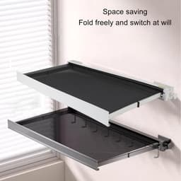 MTTproducts- Kledingluchter 60 cm - Wandgemonteerd - Opvouwbaar - Multifunctioneel - Ruimtebesparend - Premium materiaal - Wasdroogrek — thumbnail 2