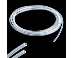 Siliconen waterslang - Flexibel - Voedselveilig - Transparant - Wateroverdracht - 4m lengte - 4mm x 6mm - Pompbuizen - Heldere siliconen slang.