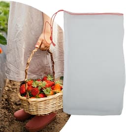 Fruit Bescherm Zakken - Kweekzakken Nylon - Tuin Bescherming - Met Trekkoord - 25x15cm 50 Stuks - Groen — thumbnail 3