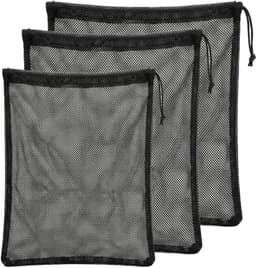 Set van 3 waszakken met trekkoord van polyester, ideaal als speelgoedzak of organizer voor beddengoed en kleding — thumbnail 1