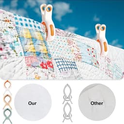 Solidchoice - Dailygoody - Strandhanddoekclips - Winddichte handdoekknijpers - Grote grip - Wit, Roze, Groen - Antislip clips - Voor strand en zwembad - 10 stu — thumbnail 4