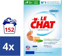 Le Chat Marseille & Aloe Vera Waspoeder (Voordeelverpakking) - 4 x 2.28 kg (152 wasbeurten) — thumbnail 4