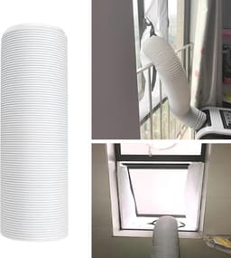 Airco Afvoerslang - Slang Airconditioner - Airco Installatie - Opvouwbaar en Rekbaar - 3 Meter - Zwart — thumbnail 2