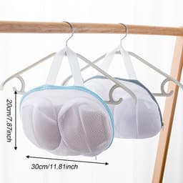 Dailygoods- Beha-beschermhoezen 4 stuks - Wasnet voor wasmachine - Beha-houder - Ondergoedbescherming - Netstof voor kleding - Verborgen ritssluiting — thumbnail 5