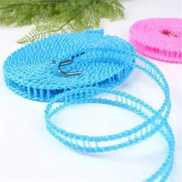 Waslijn 2 stuks - Reis waslijn - Kleding drogen - Antislip ontwerp - 5 meter - Blauw — thumbnail 3