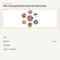 Dailygoods- Patroonklemmen 100 stuks - Mini Ronde Klemmen - Bevestigingsset - Kleurrijke Sluitklemmen - Lichtgewicht Metaal - Voor Knutselen/Scrapbooking - Brads — thumbnail 1