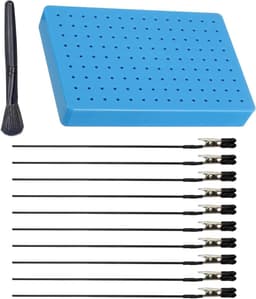 Krokodillenklemmen Set - Modelbouw Klemmen - Hobby Schilderen - Afneembare Clips - 10 Stuks - Blauw Zilver — thumbnail 1