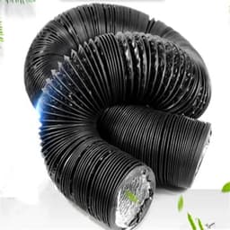Ventilatieslang - Afvoerslang - Lucht Afvoeren - Verdikte Flexibele Buizen - 15 cm Diameter - Zwart — thumbnail 1