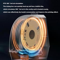 Filament Droger - 3D Printer Box - Draad Kwaliteit Verbeteren - Touchscreen Bediening - 45-70°C Instelbaar - Zwart — thumbnail 3