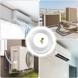 Afvoerslang Airco - Waterafvoerbuis Flexibel - Airco Condens Afvoeren - Lekvrije Rubberen Ring - 90 cm - Transparant — thumbnail 4