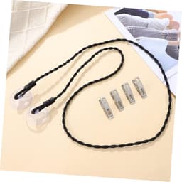 Kledinglijn Set - Reis Waslijn - Kleding Drogen - Inclusief Clips - 4 Stuks - Zwart Zilver — thumbnail 2