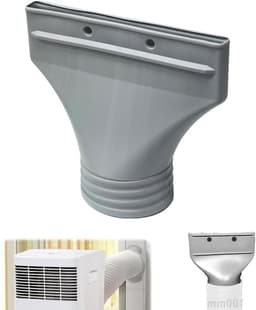 Afvoerslang Airco - Slang Adapter - Mobiele Airco - Plat Ontwerp - 100 mm Diameter - Wit — thumbnail 1