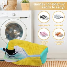 Duurzame en herbruikbare waszak voor schoenen, ideaal voor sneakers en delicate was in de wasmachine — thumbnail 4