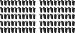 Sokkenklemmen - Wasknijpers - Sokken Sorteren - Gestroomlijnd Randontwerp - 100 stuks - Zwart — thumbnail 1