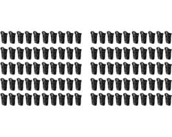 Sokkenklemmen - Wasknijpers - Sokken Sorteren - Gestroomlijnd Randontwerp - 100 stuks - Zwart