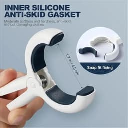 Kledinghangers Clips - Waslijn Klemmen - Kleding Drogen - Sterk En Stevig - 6 Stuks - Geel Blauw — thumbnail 4