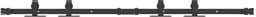vidaXL - Ophangset - voor - schuifdeur - 122 - cm - koolstofstaal — thumbnail 1