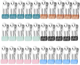 Ibenzoa® Multifunctionele Roestvrijstalen Clips voor Kleding, Handdoeken en Meer - Set van 30 Stuks — thumbnail 1