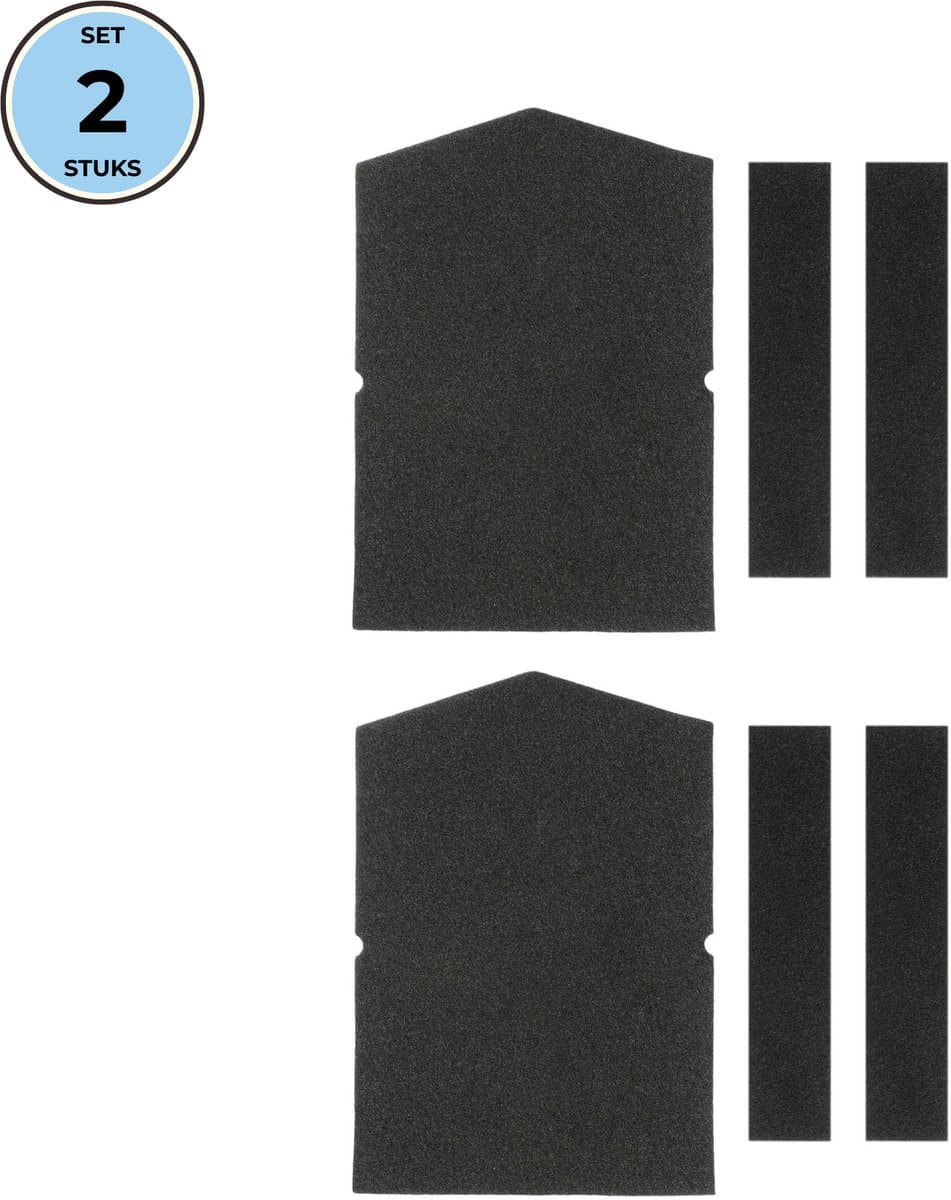 Bramokava 2x Filter set geschikt voor Miele Droger 6057930 + 9688381 - Spons Foam Schuimfilter — afbeelding 1