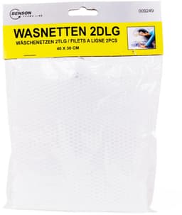 Benson Waszakjes - 2x - 2 stuks - wit - 40 x 30 cm - met rits - waszakken — thumbnail 5