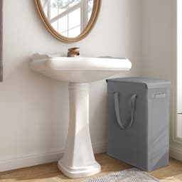 Unyqoos® Compacte en Ruimtebesparende Wasmand met Deksel voor Optimale Organisatie in Huis — thumbnail 4