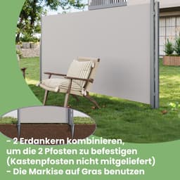 Grondanker, grondanker voor steunpalen van zijluifels, grondspijker, — thumbnail 2