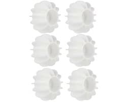 6-stuks wasballen - Herbruikbaar - Haarreinigingstool - Huisdierhaarverwijderaar - Wasmachinehaarverwijderaar - Voor wasgoed, kleding, stoffen - Klitvrij - Wit