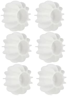 6-stuks wasballen - Herbruikbaar - Haarreinigingstool - Huisdierhaarverwijderaar - Wasmachinehaarverwijderaar - Voor wasgoed, kleding, stoffen - Klitvrij - Wit — thumbnail 1