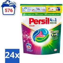 24 x Persil - Wasmiddelcapsules - 4-In-1 Discs - Gekleurde Was - 24 Wasbeurten - Wasmiddelcapsules - Gekleurde Was - Vlekkenverwijdering - Wasverzachter - Wasmiddel — thumbnail 5
