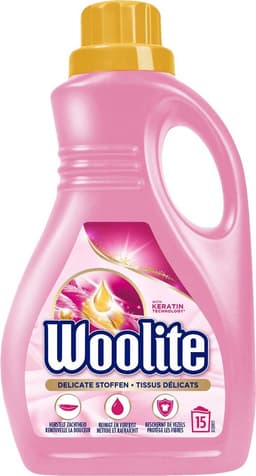 Woolite Wol & Zijde Wasmiddel met Keratine - 0,9 L x6 — thumbnail 2