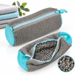 VHV - Waszak voor schoenen - 2 stuks - Schoenwaszak voor wasmachine - Waszak tegen vervorming - Met Rits - Chenille materiaal - 360° uitgebreide reiniging - Herbruikbaar — thumbnail 1
