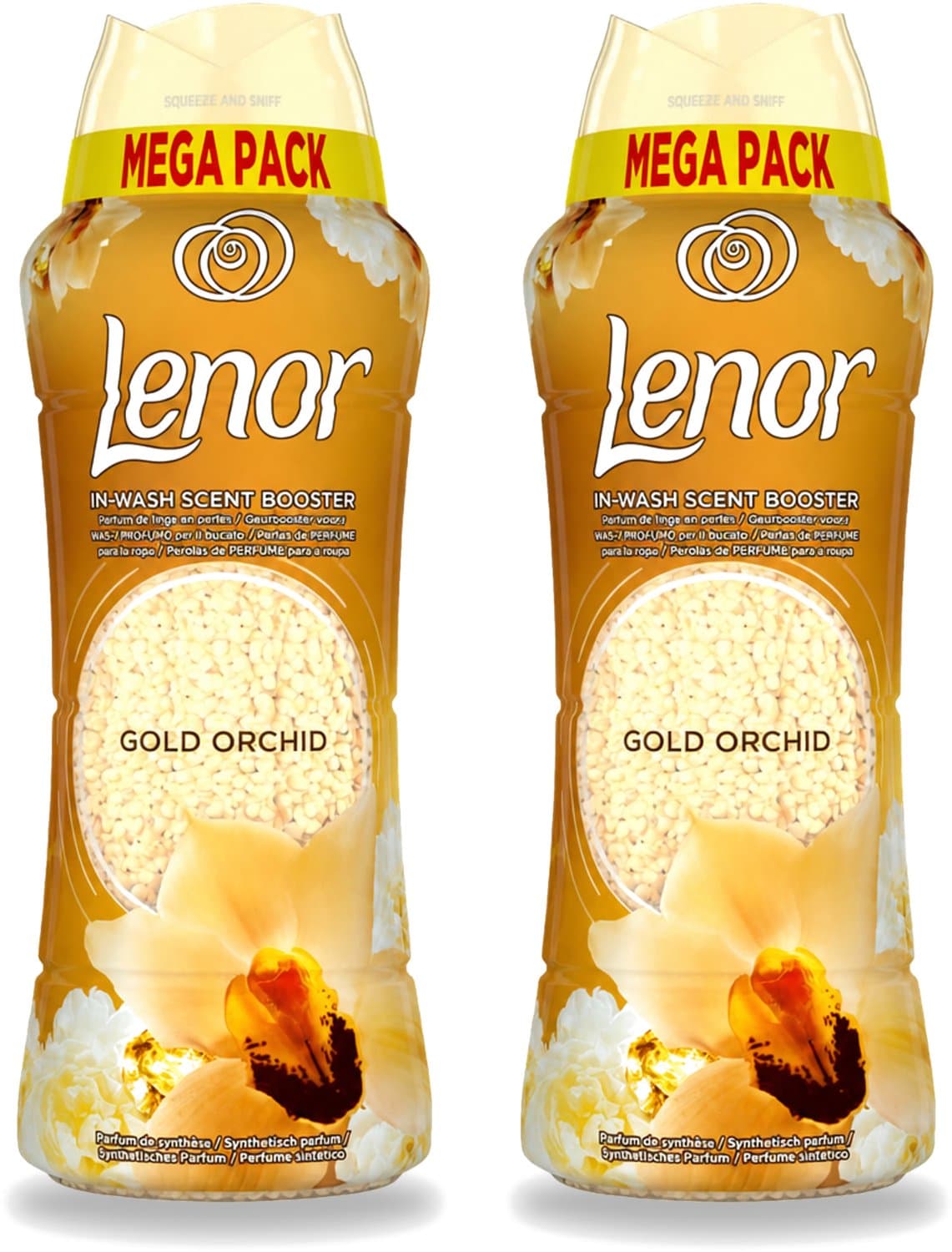 2 x Lenor – Geurparels – Gouden Orchidee – 570 g - Voordeelverpakking - 2 stuks — afbeelding 1