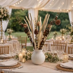 Gedroogde wilgentakken, decoratie, boeket gedroogde bloemen, eucalyptus en dennenappels, plant, decoratie voor rustiek, boho, tafel, huis, woonkamer, bruiloft — thumbnail 3