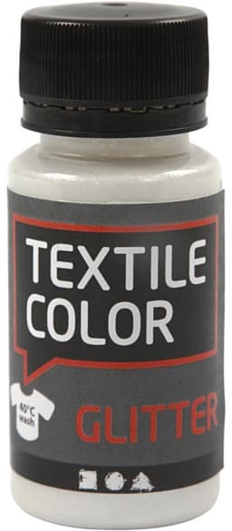 CC Textile Paint, glitter, transparent, base, 50 ml/ 1 bottle — thumbnail 2