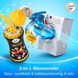 Fresh Line® - Wasverfrisser (3 pack) - Katoen Fris - Wasparfum - Geurparels - 3 x 300 g — thumbnail 3