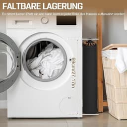 PolkaHome Opvouwbaar Droogrek Octopus met 16 Armen en 48 Ophangplaatsen, Driepoot Statief, Ruimtebesparend, Zwart — thumbnail 2