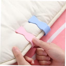 3set Dekbedovertrek Clips Antislip Comforter Bevestiging Veilig Zonder Spijkers Voor Duvet Bedlinnen Grijs Roze Blauw — thumbnail 5