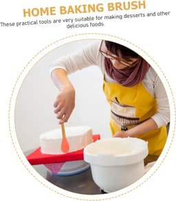 1set Kleurige Bakgereedschappen Silicone Spatula Met Hittebestendige Handvatten Voor Gemakkelijk Bakken Decoreren Van Taarten Desserts — thumbnail 5